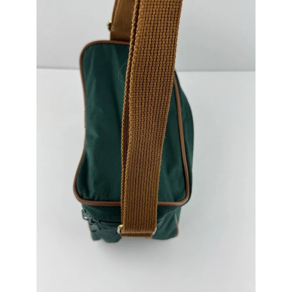 Vintage Polo Ralph Lauren Green Canvas Toiletry Shoulder Bag Cosmetics Fanny